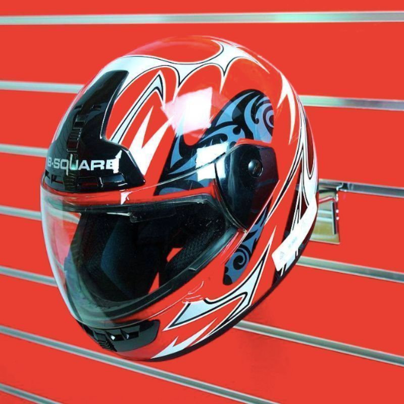 Image 2 : Chrome-plated helmet holder, The ...