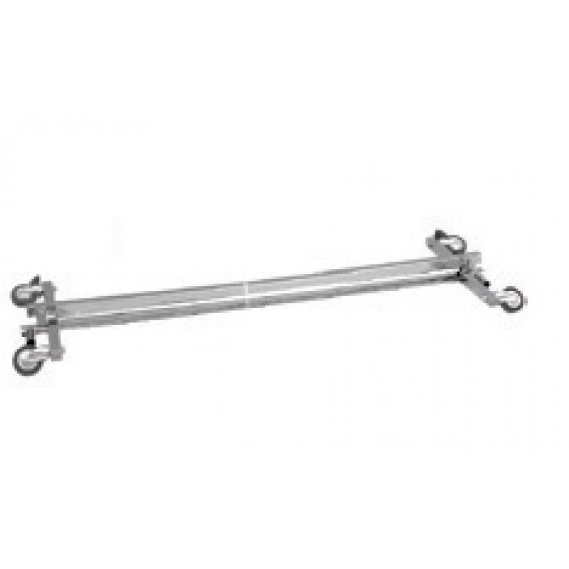 Image 1 : Chromed clothing rack with wheels ...