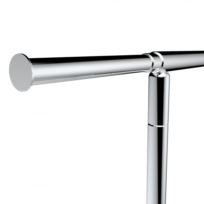 Image 1 : Chromed clothing rails for store ...