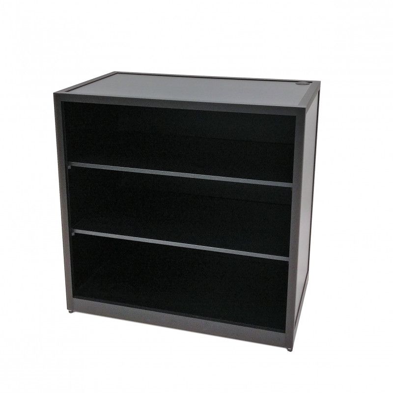 Image 1 : Black wooden countertop. 100 x ...