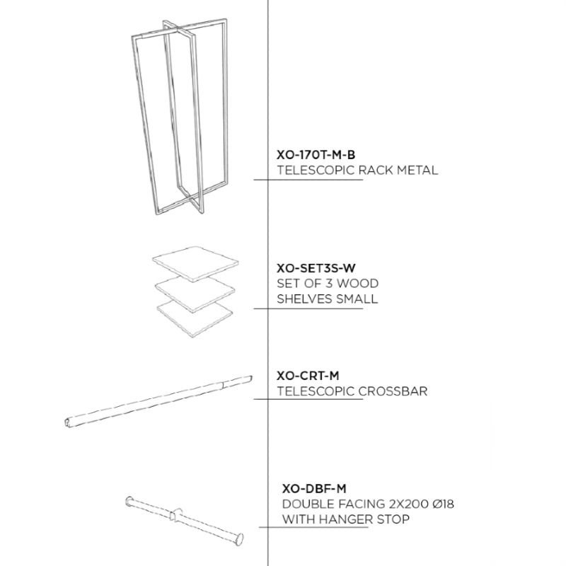 Image 1 : Clothes rail expandable and modular ...