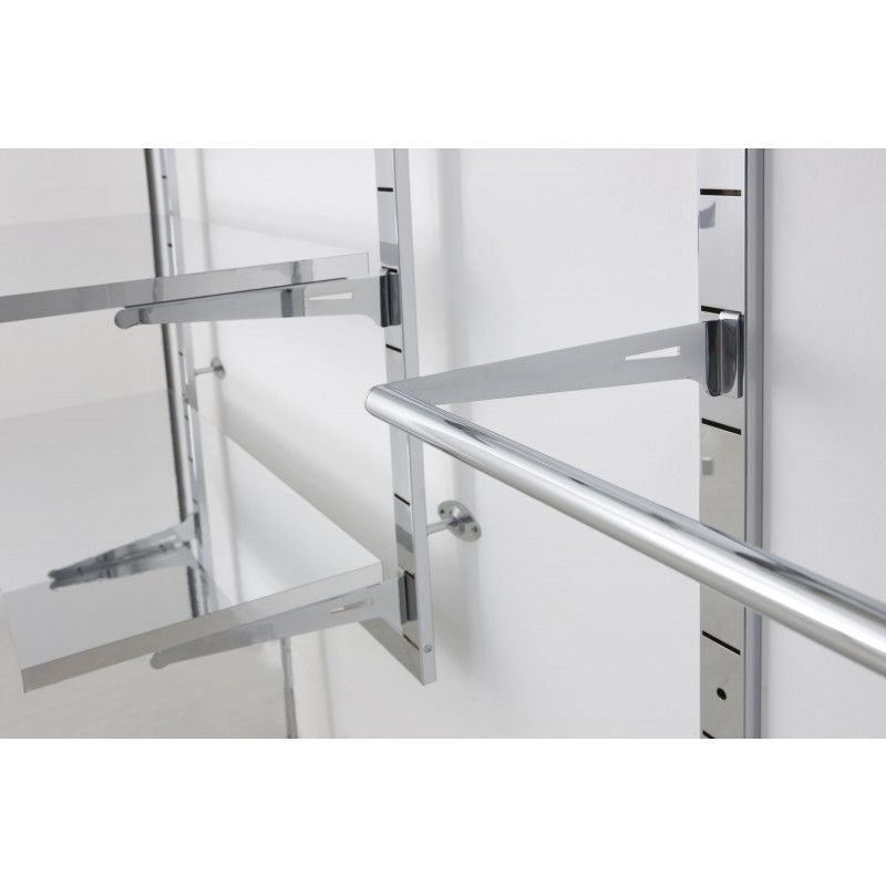 Image 1 : Clothing bar black finish for ...