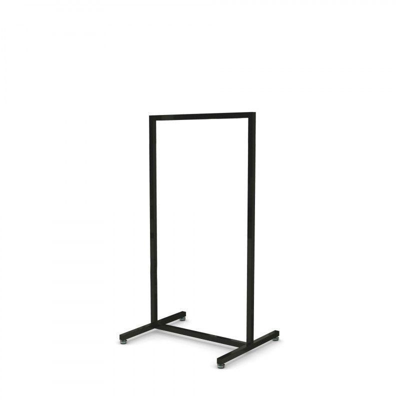 Clothing rail black color 60cm x 125cm : Portants shopping