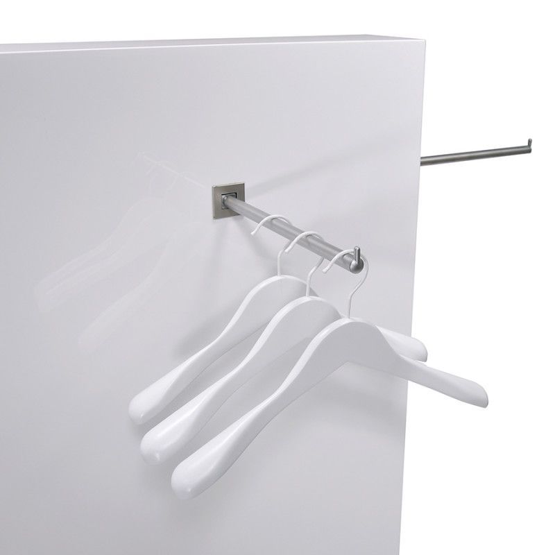 Image 1 : Superhigh glossy white clothes rack ...