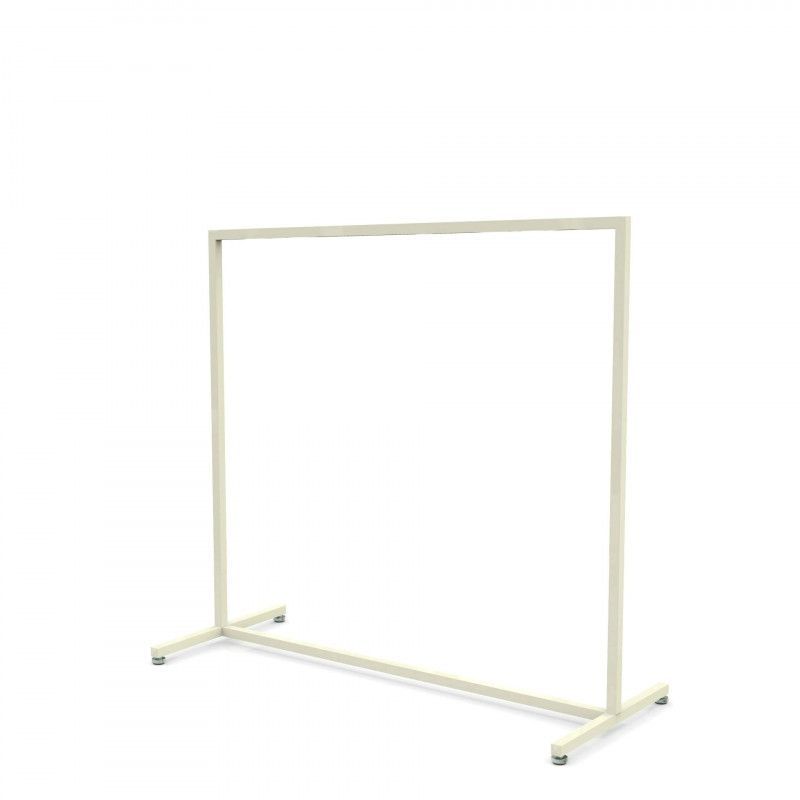 Clothing rail white 120cm x 125cm : Mannequins vitrine