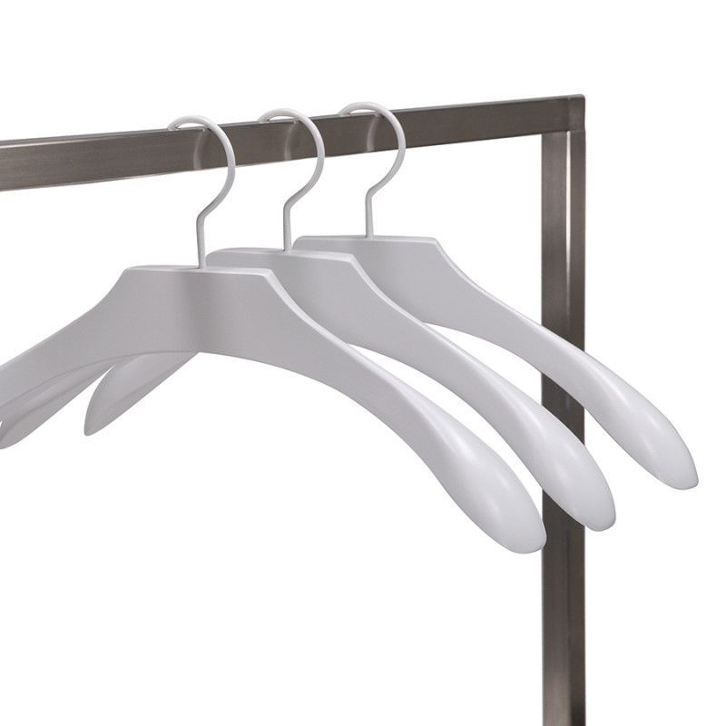 Image 1 : White chrome clothes rails with ...