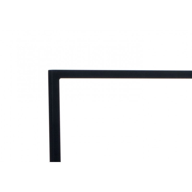 Image 1 : Straight clothing rail in black ...