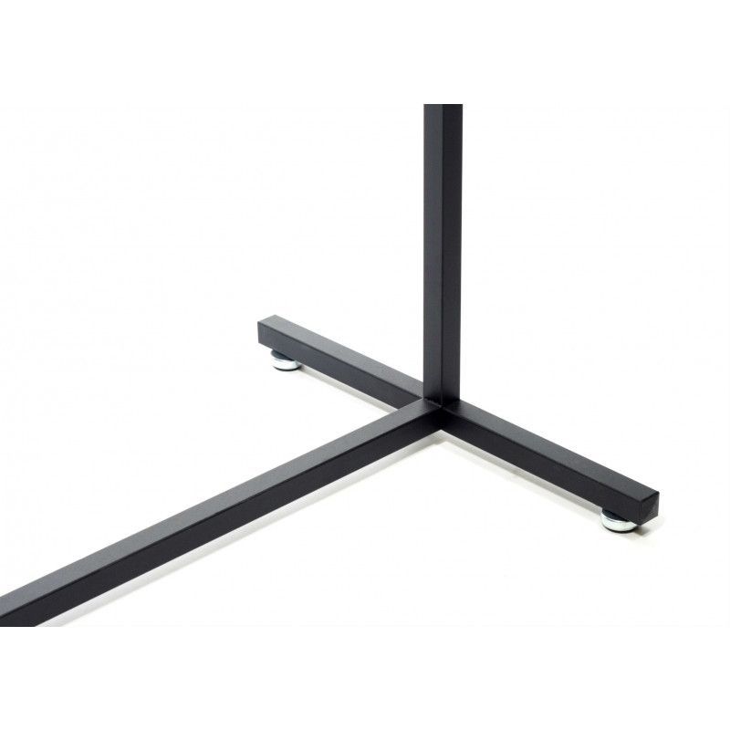 Image 2 : Straight clothing rail in black ...