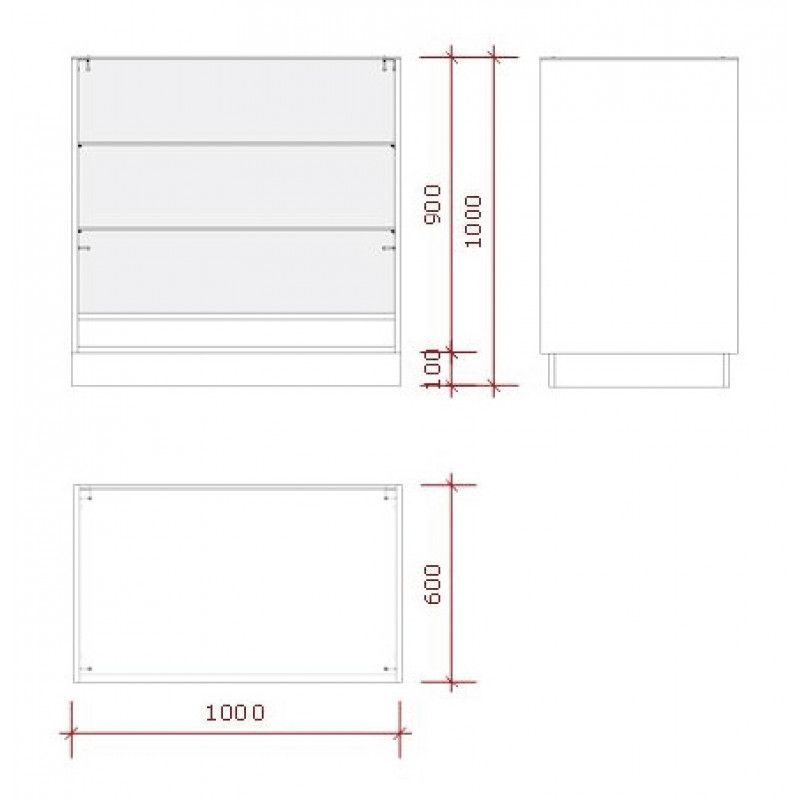 Image 4 : Présentoir de comptoir blanc ...