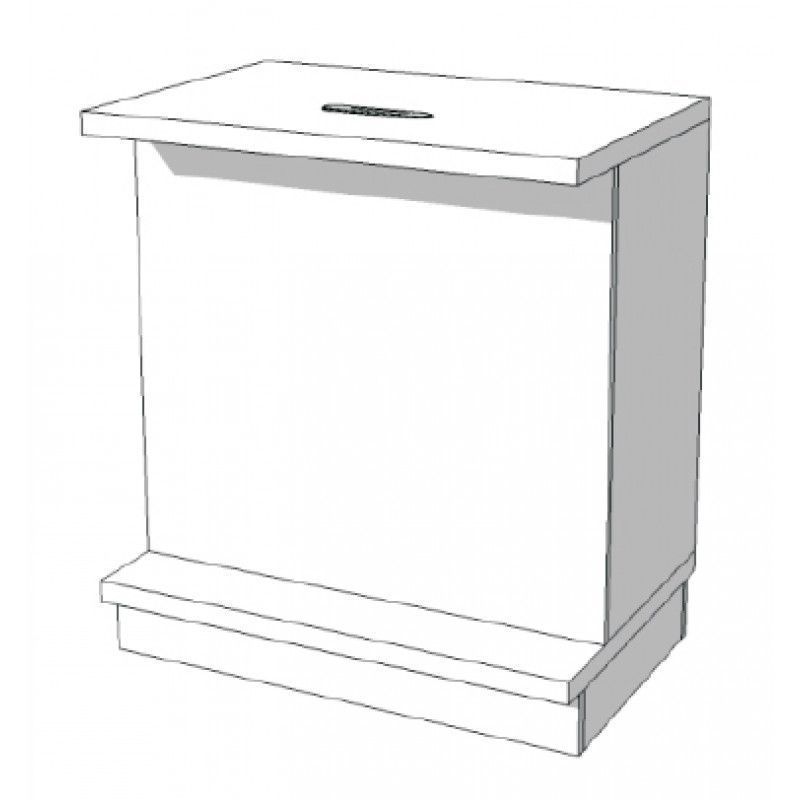 Comptoir classique blanc S C-PEC-007 : Comptoirs shopping