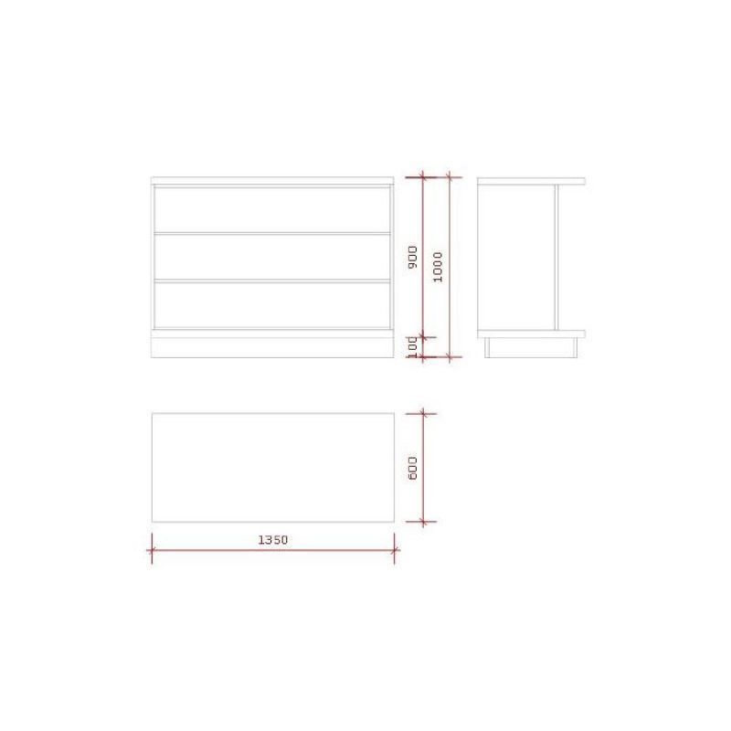 Image 4 : Comptoir effet marbre brillant  L143cm ...