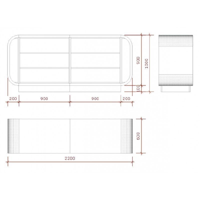 Image 2 : Comptoir magasin noir et blanc ...