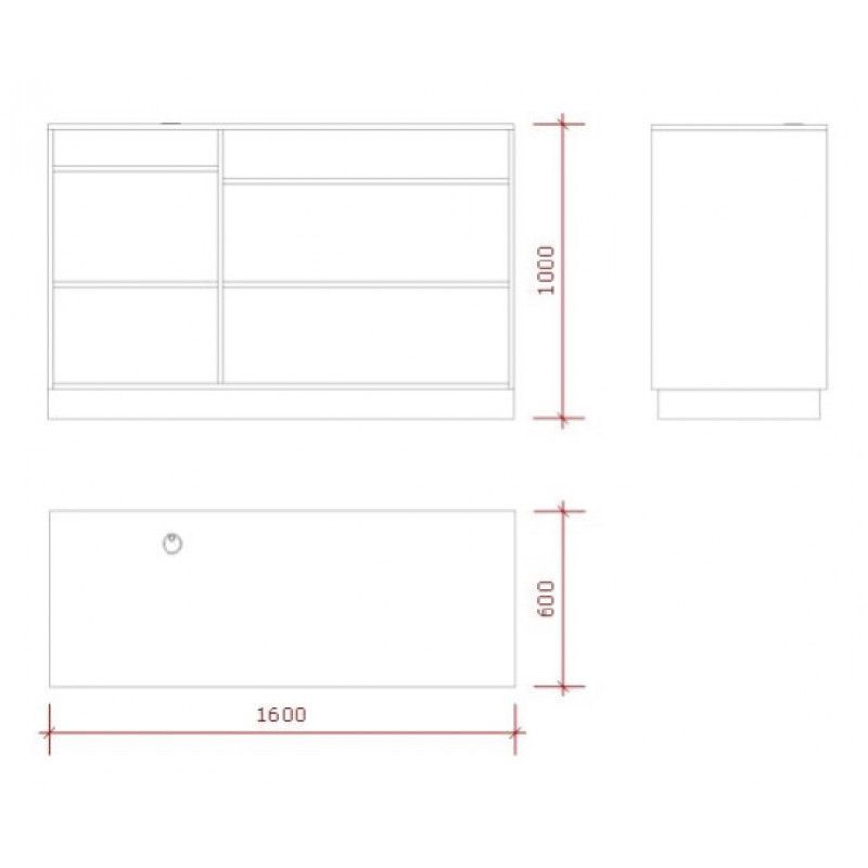 Image 2 : Moderna encimera blance con cajas ...