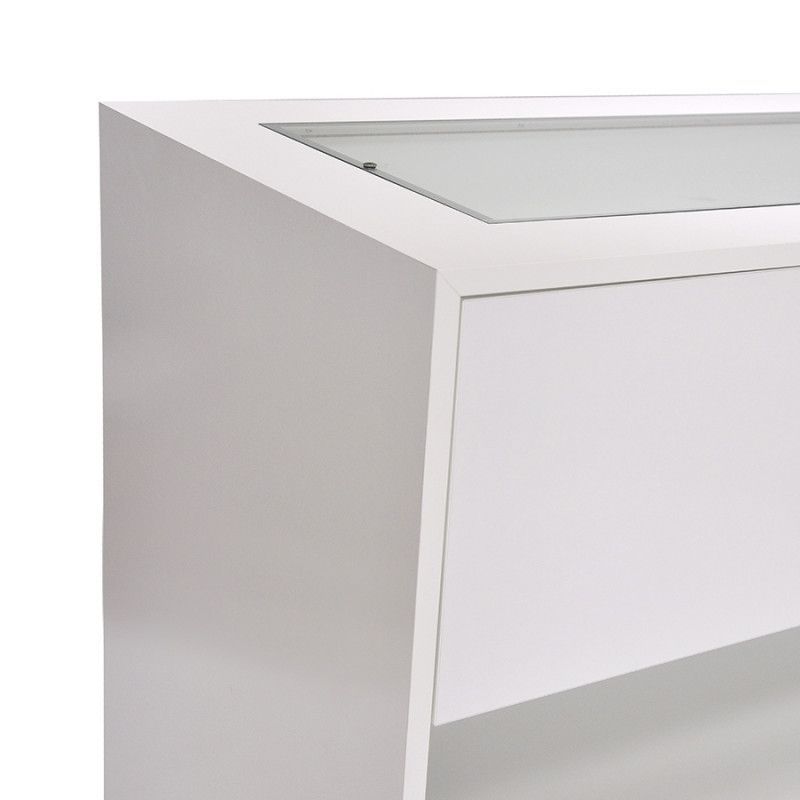 Image 4 : Comptoir modulable blanc brillant - 160x100x60cm ...