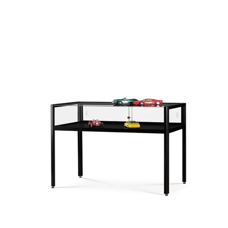 Comptoir vitrine noir 100 cm : Mobilier shopping