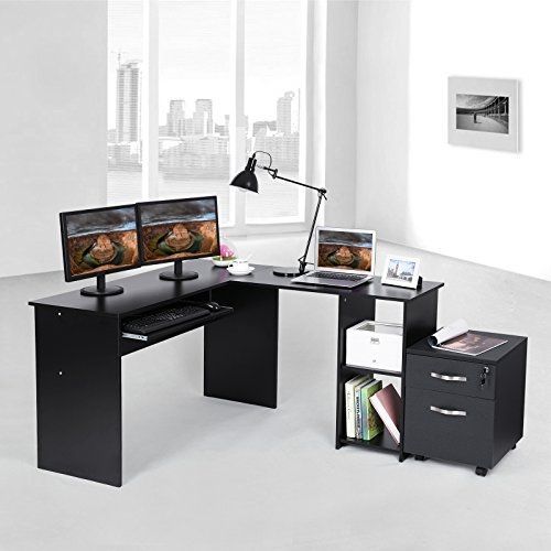Image 3 : Computer desk, computer desk with ...