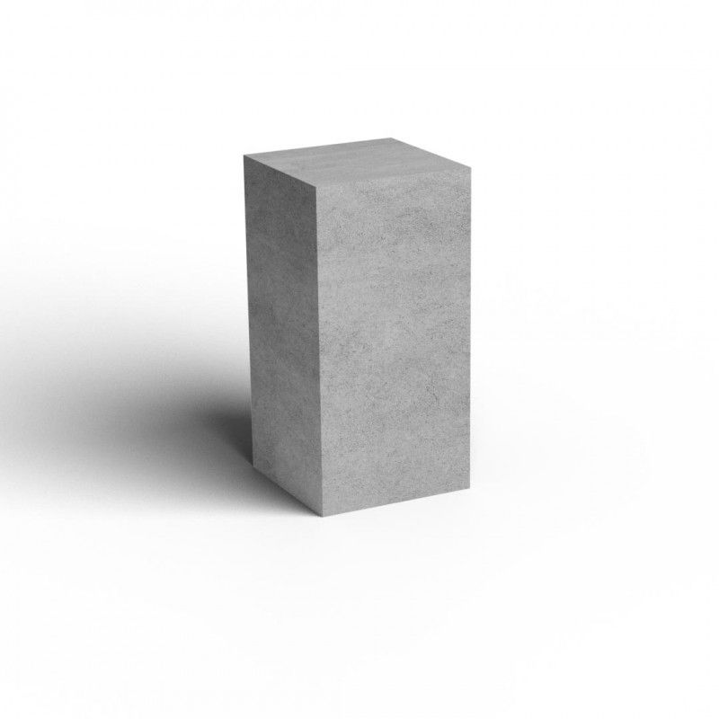 Concrete gray color podium 50 x 50 x 100 cm : Presentoirs shopping