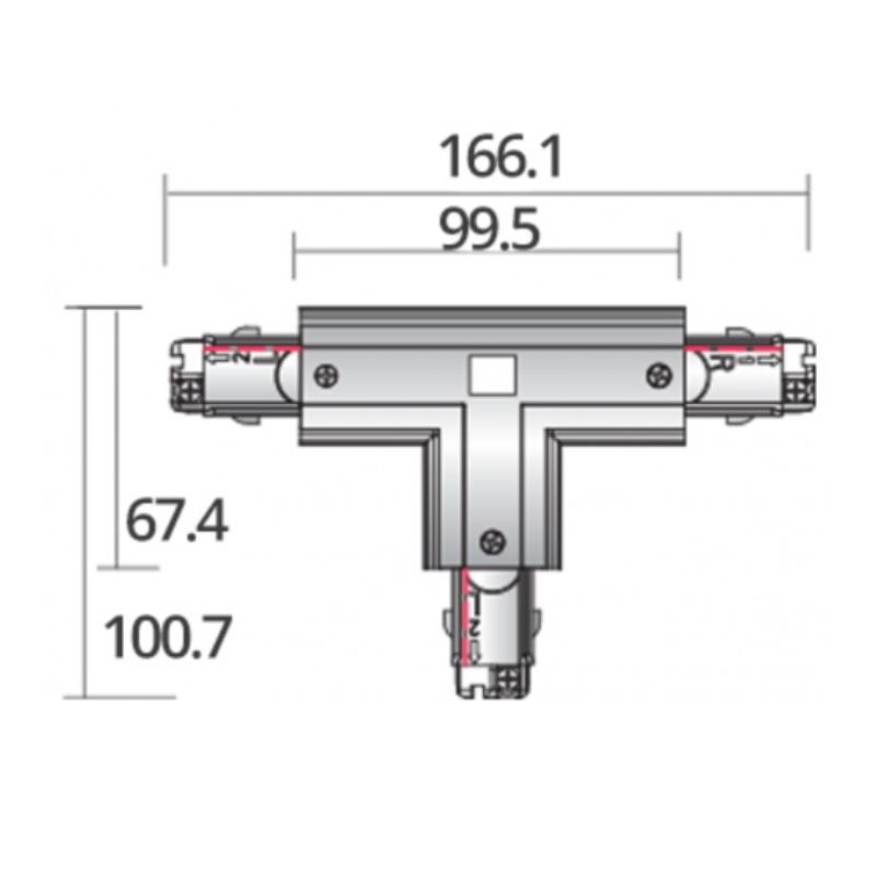 Image 1 : Conector en T para pista ...