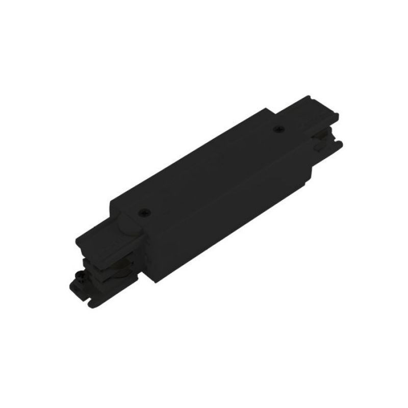 Connecteur noir pour rail LED triphas&eacute; : Eclairage