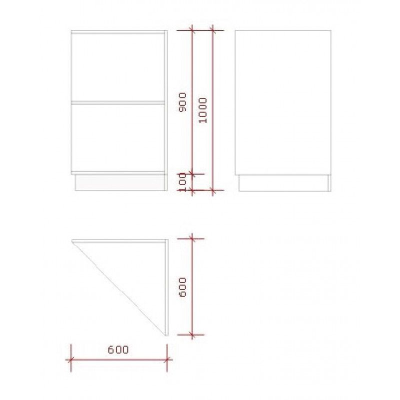Image 2 : Corner counter with straight finish ...