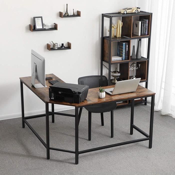 Image 3 : Industrial corner desk for your ...