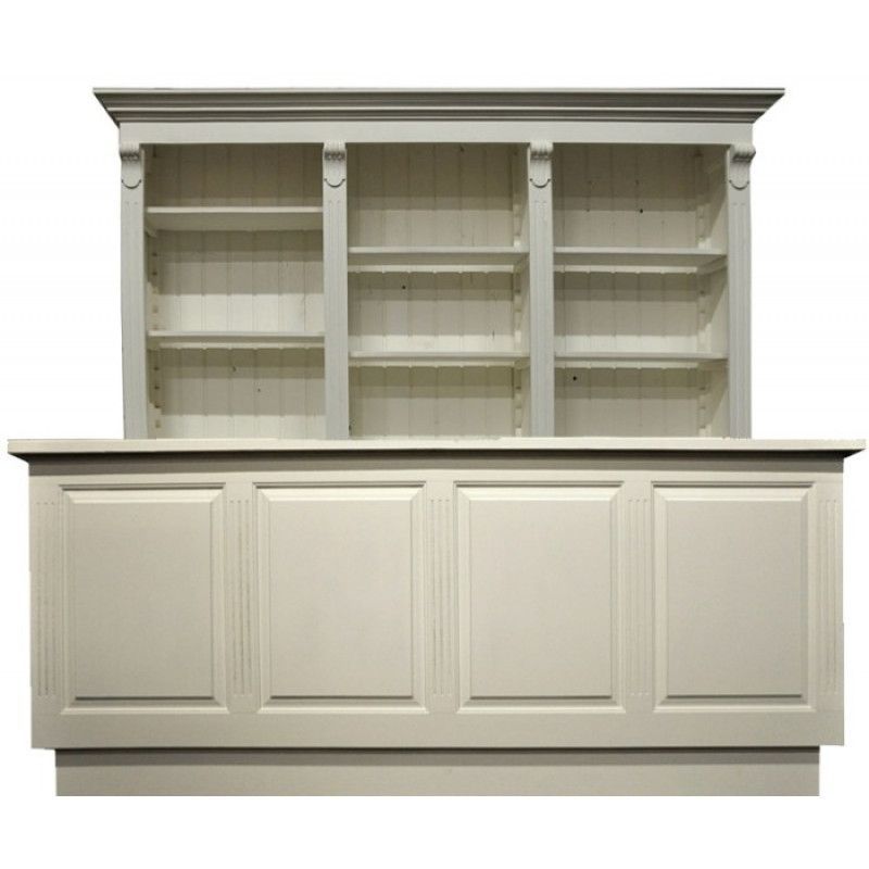 Counter 250 cm wide with cupboard with drawers : Comptoirs shopping
