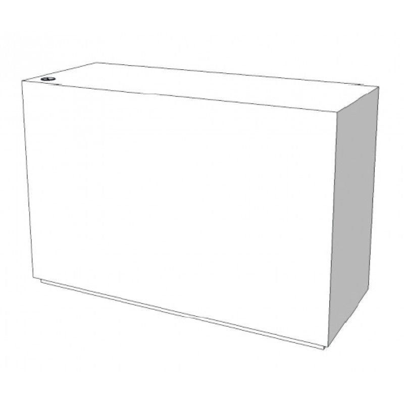 Image 3 : White shop counter with glossy ...