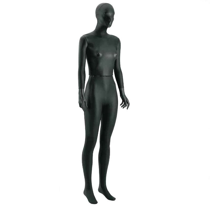 Damen schaufensterfiguren mit Kopf in Leder bedeckt : Mannequins vitrine