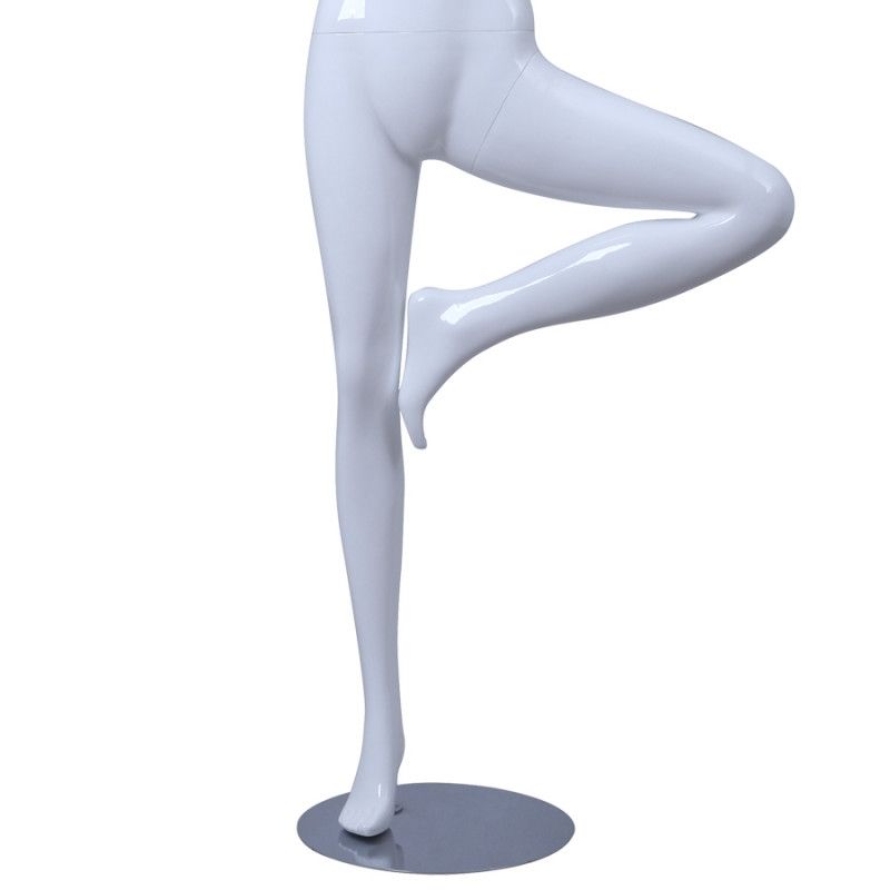 Image 2 : Schaufensterfiguren sport yoga - weiß mit ...