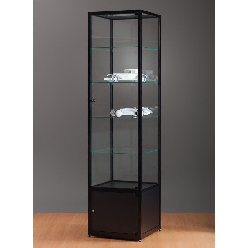 Bijdragen Ritmisch monteren Display cabinet black finish 50cm