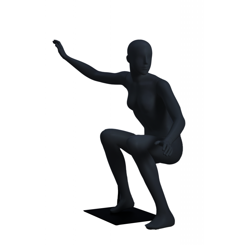 Display fmale mannequin snowboard - skateboard : Mannequins vitrine