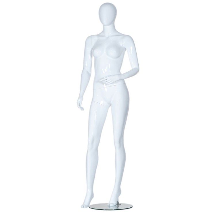Display mannequin abstract bright white : Mannequins vitrine