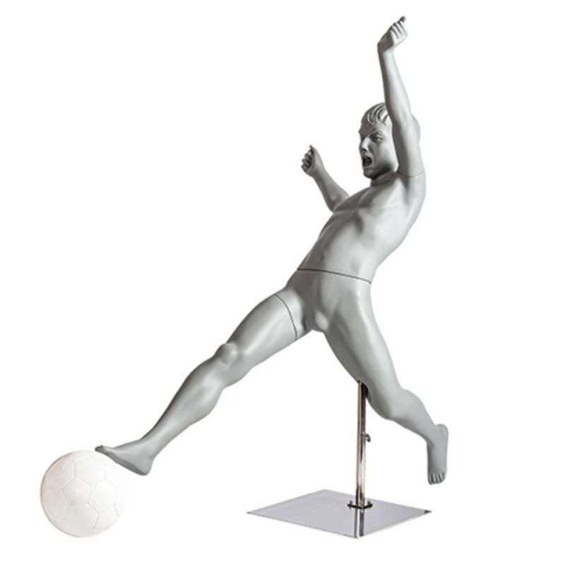 Display mannequin child sport soccer position : Mannequins vitrine
