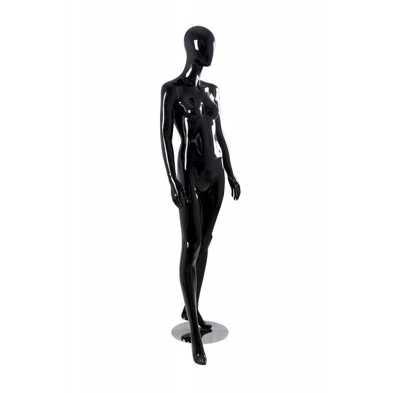 Image 3 : Black glossy abstract female mannequin ...
