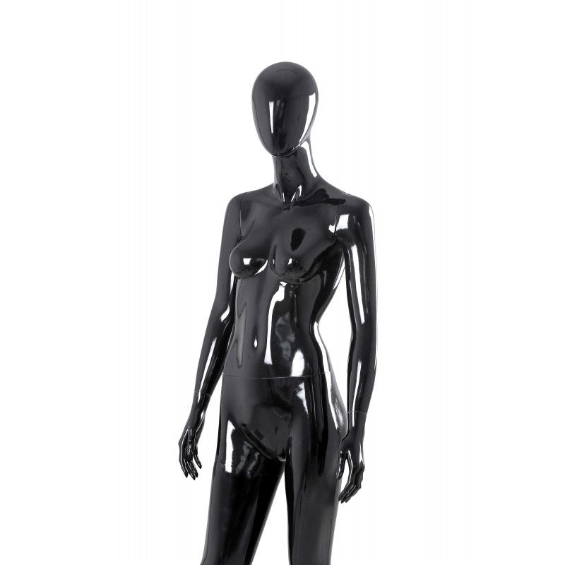Image 4 : Black glossy abstract female mannequin ...