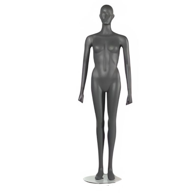 Display sport female mannequins gray : Mannequins vitrine