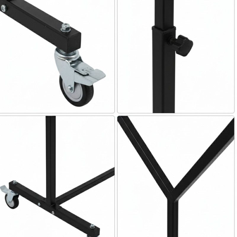 Image 1 : Professional black double rack on ...