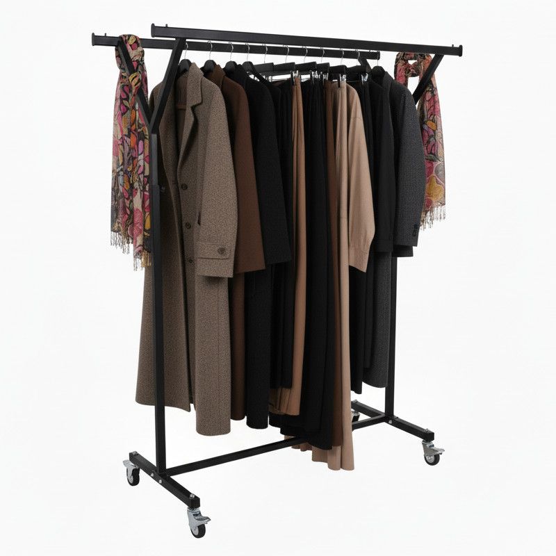 Image 5 : Professional black double rack on ...