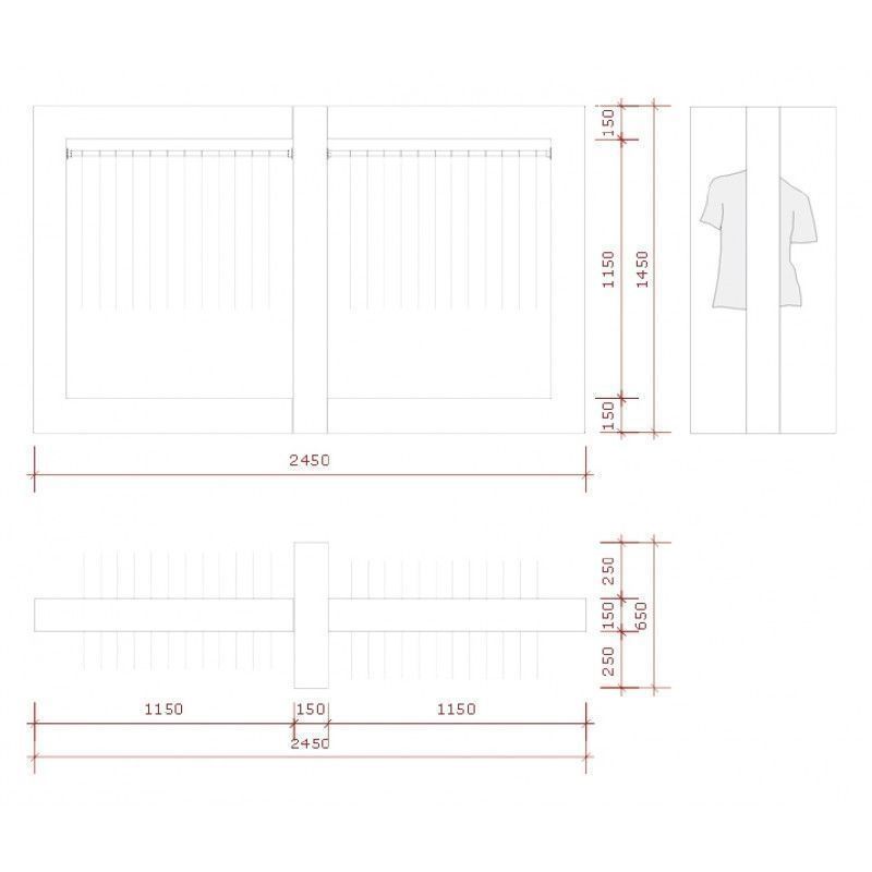 Image 1 : Super bright white coat rack ...