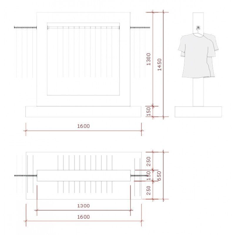 Image 1 : Superhigh glossy white clothe rack ...