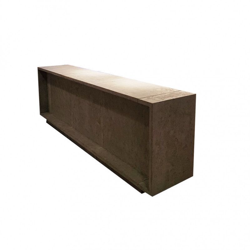Image 1 : Mostrador moderno en gris hormig ...