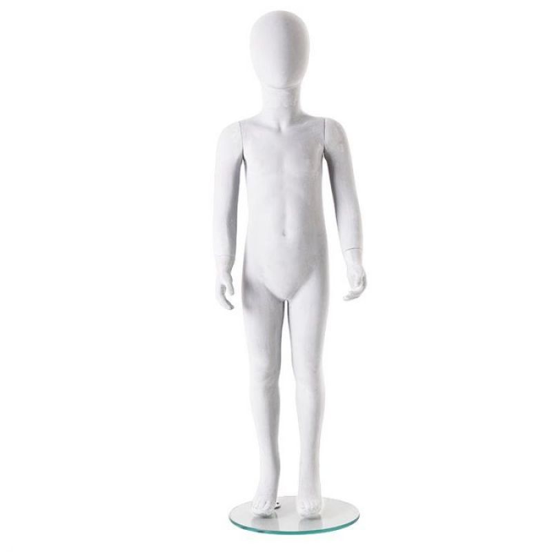 Faceless child mannequin age 5 6 white : Mannequins vitrine