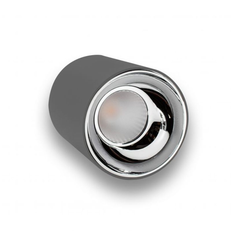 Faretto LED grigio 30W orientabile 3500K per binario : Eclairage