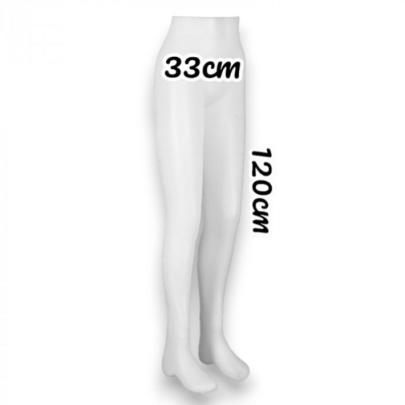 Image 2 : Female leg mannequin white plastic ...