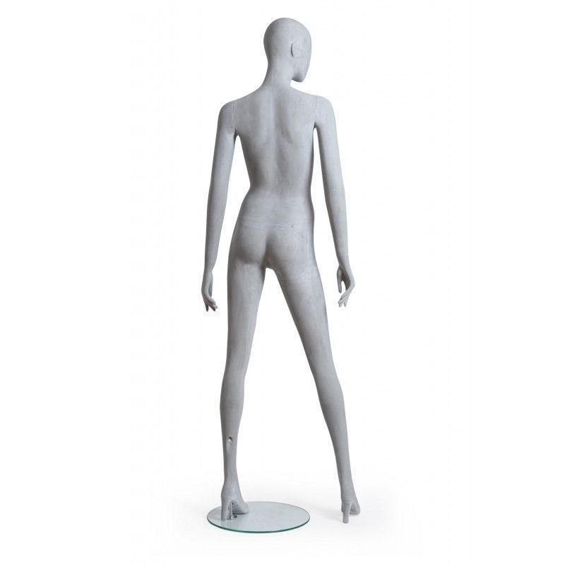 Image 3 : Female window mannequin gray concrete ...