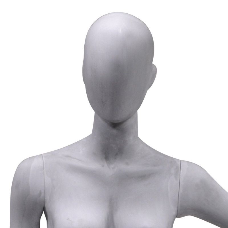Image 2 : Female display mannequin with abstract ...