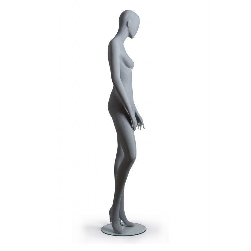 Image 4 : Female display mannequin in gray ...