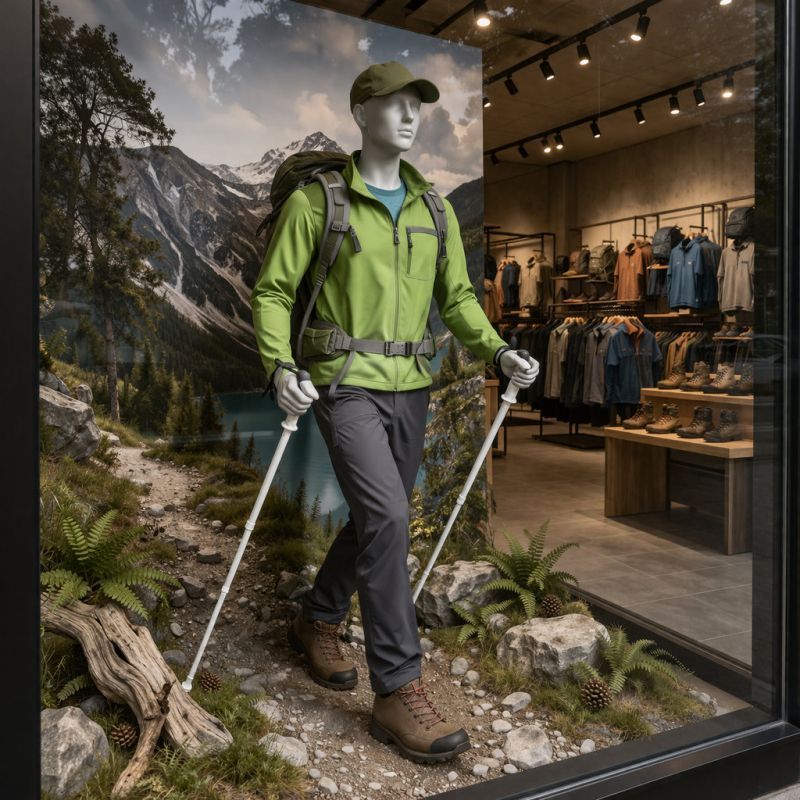 Image 4 : Women's display mannequin trekking ...