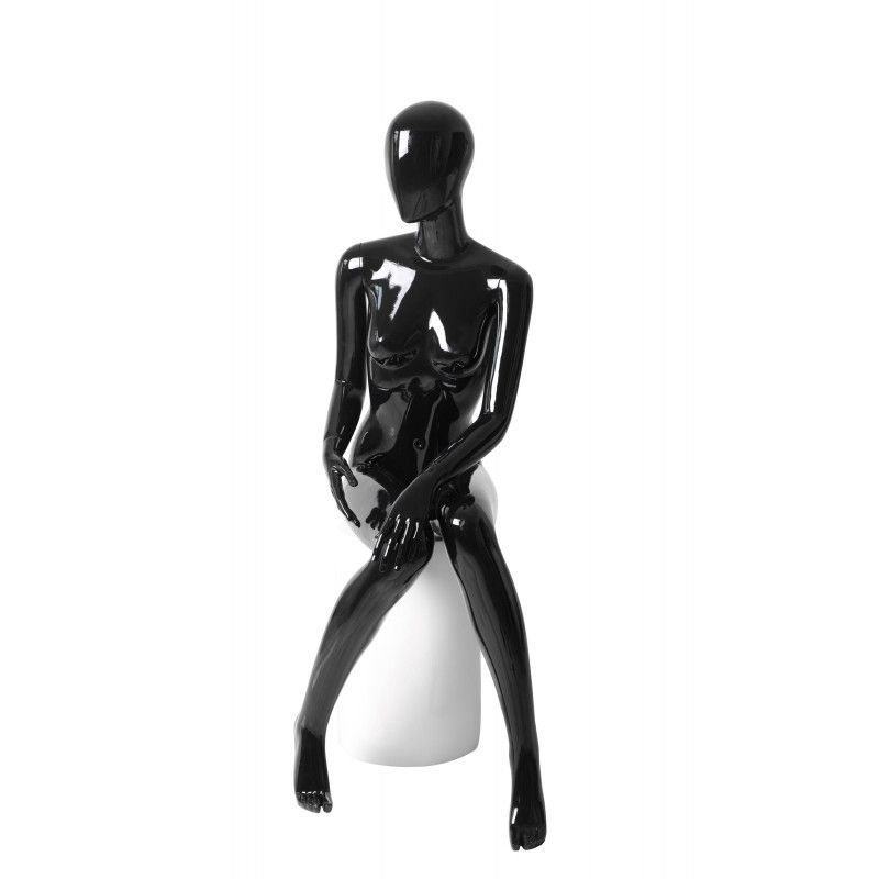 Image 1 : Woman window display mannequin sitting ...