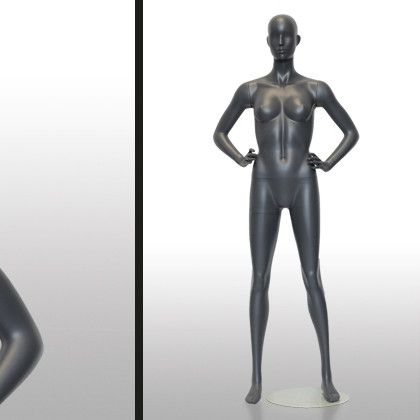 Image 2 : Sportswoman mannequin with arms on ...